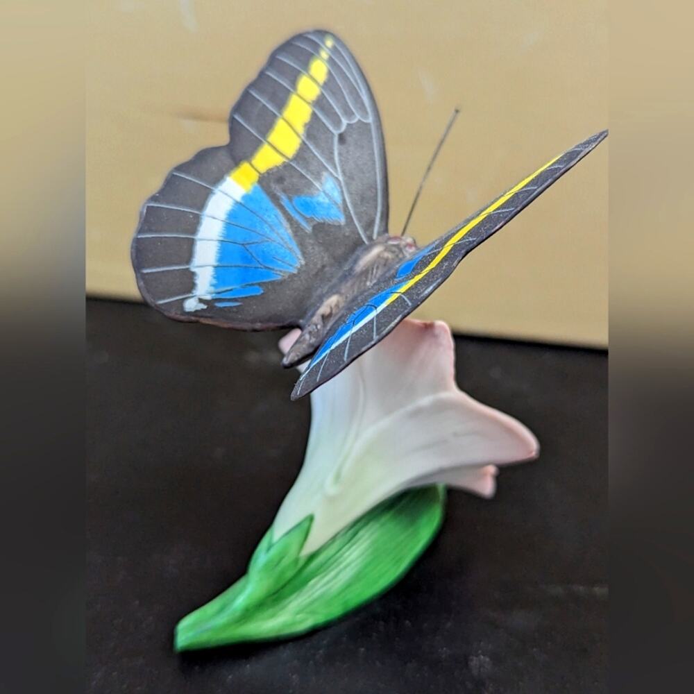 Vintage Franklin Mint Butterflies of the World Owl Butterfly by Brian Hargreaves